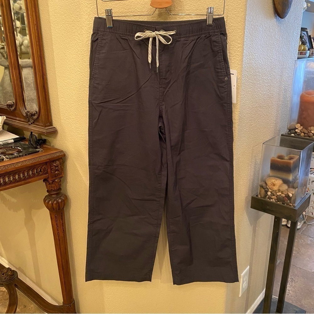 NWT~VUORI Women Ripstop Wideleg Charcoal Pants Size Medium